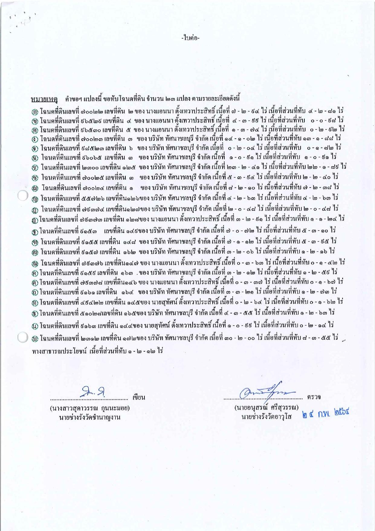 ขอเรียนเชิญเข้าร่วมแสดงความคิดเห็นการขอประทานบัตรทำเหมืองแร่ของ บริษัท ทัศนาชลบุรี จำกัด คำขอประทานบัตรที่ ๖/๒๕๖๓โดย เจ้าพนักงานอุตสาหกรรมแร่ประจำท้องที่จังหวัดชลบุรี